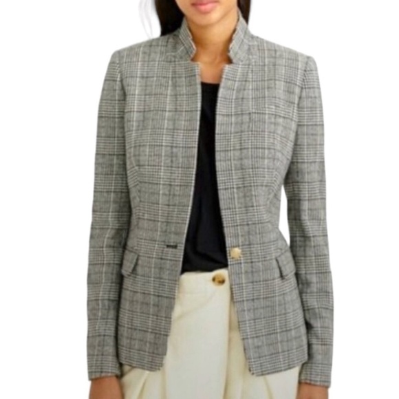 J. Crew Regent Glen Plaid Single Breasted Blazer Wool 2 - Picture 1 of 17